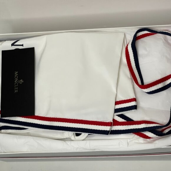 Moncler | Belay Woven Open Toe Sandals in Pink - Picture 3 of 5